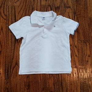 Janie and Jack white polo shirt